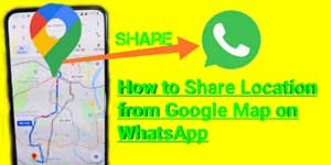 How to share location from google maps on whatsapp