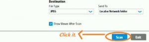 Scan your document from printer