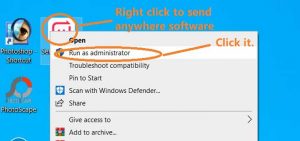 How to install send anywhere software for file transferring