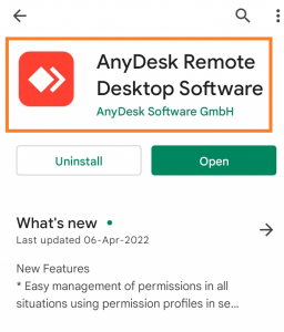 how to instal anydesk application